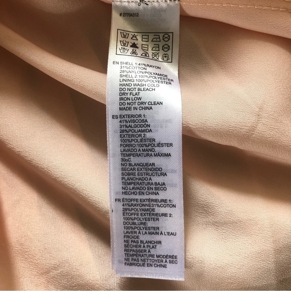 Forever 21 90s Y2K Blush Pink Lace Pleated Dress XS - Picture 7 of 7